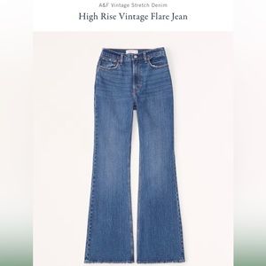 Abercrombie & Fitch High Rise Vintage Flare Jeans